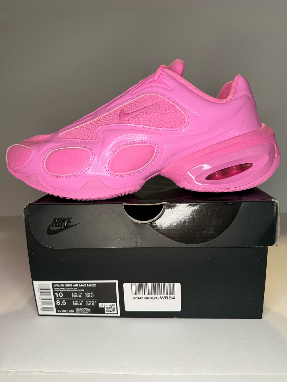 Nike Air Max Muse Pink Spell Pink Glow Women’s Size 10 FV1920-602 New
